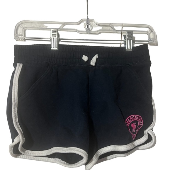 ABERCROMBIE AND FITCH GIRLS SHORTS NAVY BLUE WHITE SIZE 11/12 - Picture 1 of 4